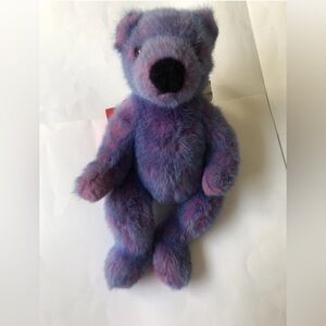 Vintage TY Purplebeary Plush 14” Teddy Bear stuffed toy